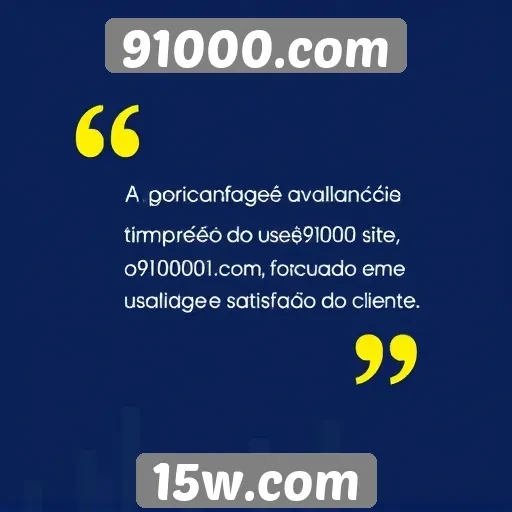 Avaliação da experiência do usuário no site 91000.com